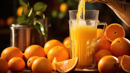 Wall Mural - manual fresh orange juice