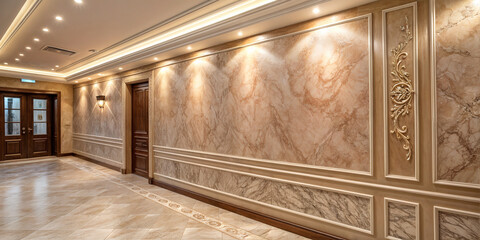 Wall Mural - decorative plaster, marble,