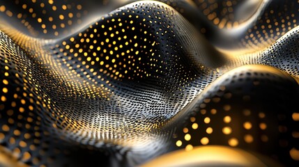 Poster - Abstract luxury background of metal with black and gold color, Ai