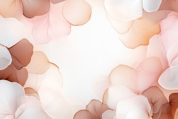 Poster - Soft pastel abstract background with flowing organic shapes, creating a serene and calming composition ideal for artistic and decorative use.