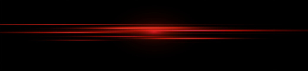 Wall Mural - speed ​​vector illustration, road. red laser beams isolated on black background. abstract light effe