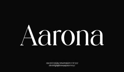Poster - Elegant alphabet letters serif font and number. Luxury Classic Lettering Minimal Fashion. Typography fonts regular uppercase, lowercase and numbers. vector illustration
