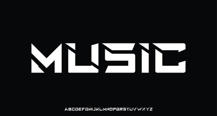 Poster - Modern Bold Font. Regular Italic Number Typography urban style alphabet fonts for fashion, sport, technology, digital, movie, logo design, vector illustration

