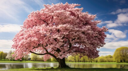 Sticker - flowers cherry tree blossom