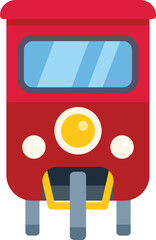 Poster - simple and colorful vector illustration of a train, perfect for representing concepts of travel and 