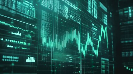 Poster - Digital Stock Market Trends on Interactive Display