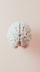 Poster - Virtual brain model with clear indications of surgical pathways and regions susceptible to intervention with copy space for text