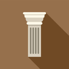 Poster - architectural detail featuring a classical fluted column, evoking strength, history, and timeless de