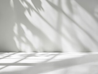 Wall Mural - Smooth Pristine White Texture Reflecting Soft Shadows and Radiant Light