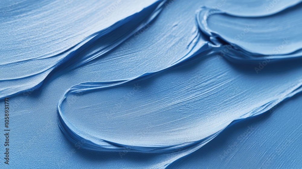 Rolling blue wallpaper texture creates a soothing atmosphere with ...