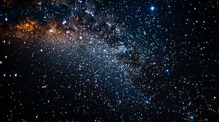 Wall Mural - stars and galaxy outer space: black starry background with a shiny starfield