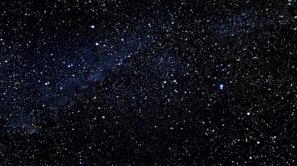 Stars and Galaxy Outer Space: Black Starry Background with a Shiny Starfield