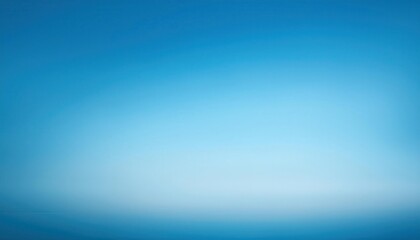 Aufkleber - Soft Blue Gradient Sky Background with Subtle Horizon Fade. Perfect for Web Banners, Inspirational Quote Overlays, Minimalistic Designs, Ads, or Presentations Emphasizing Tranquility and Space