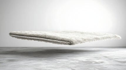 Wall Mural - minimalist floating rug in 3d space