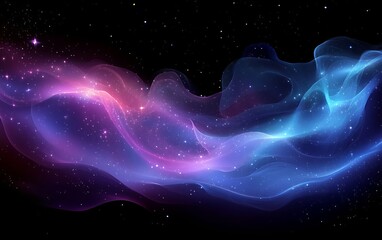 cosmic nebula waves