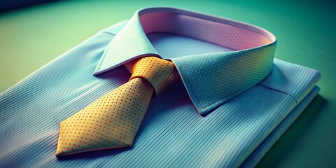 Abstract silhouette of a shirt and tie, conveying the formality of business attire.