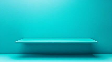 Wall Mural - Minimalist Floating Shelf in Airy Space