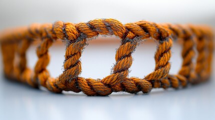 Sticker - Close-up of Orange Rope Forming a Circle