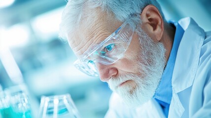 Poster - Scientists Analyzing Cell Samples in Laboratory Setting