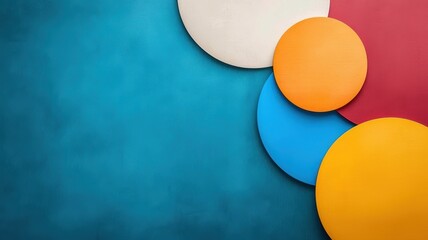 Poster - Colorful Geometric Abstract Art Background
