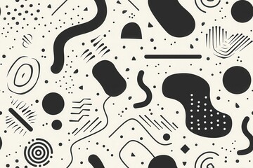 Poster - Seamless Minimalist Snow Themed Pattern Design