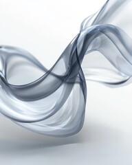 Poster - Twisting Transparent Liquid Blob in Motion