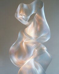 Poster - Flowing Liquid Ribbon in Gentle Motion