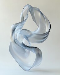 Poster - Graceful Swirl of Liquid Forming Abstract Shape