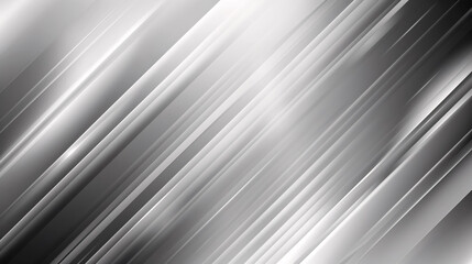 Poster - White and Silver Gradient Background with Metal Texture and Soft Lines