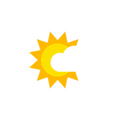 Canvas Print - Sun Behind Cloud Emoji
