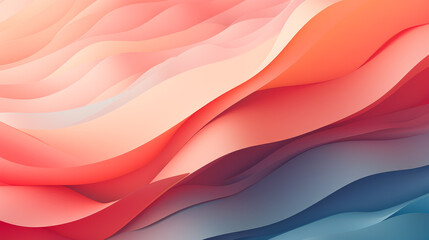 Poster - Displayed is a vibrant image with dynamic, wave-like red and blue layers, evoking a sense of movement and energy through contrasting colors and gradients.