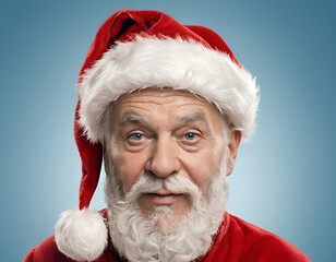 Santa Claus with hat neutral background 