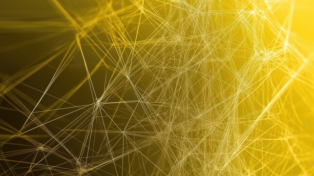 Gradient golden-yellow background featuring thin, intersecting lines and abstract triangles, with a central space left clear for text
