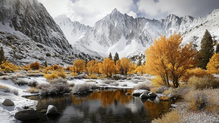 Wall Mural - autumn in the mountains