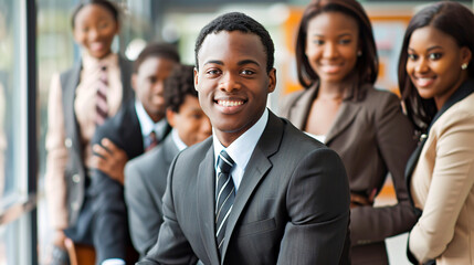 Wall Mural - Young Business People in Office