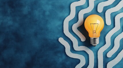 Poster - Illuminated Labyrinth in Watercolor Style
