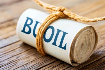 Aufkleber - Close-up of bond coupon with maturity details, capturing the structured, fixed nature of bonds as debt investments, symbolizing reliability and structure