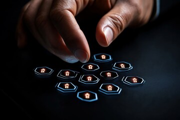 Person analyzing a holographic data grid with clean, precise entries and verification icons, capturing the futuristic approach to data quality management, symbolizing innovation and assurance