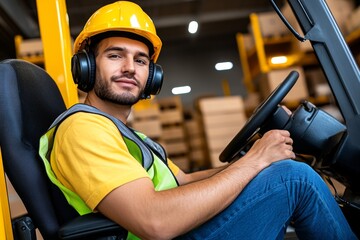 Poster - Person working in a secure, modern data warehouse filled with high-tech equipment, capturing the importance of safe and organized data storage, symbolizing security and efficiency