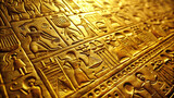 Microscopic Golden Hieroglyphic Preservation