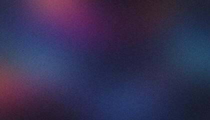 Poster - Blue and purple light blend on abstract grainy gradient background, creating a soft textured effect