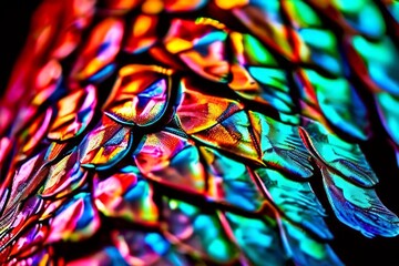 Poster - scales of a fish close up of the scales of a fish highlighting t