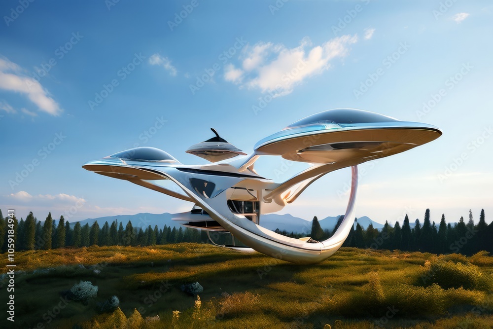 Helices Craft solarhelix craft a flying craft with helical blades powered by Stock ...