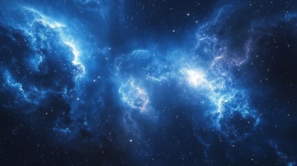 Wall Mural - A beautiful image of a vibrant cosmic object, possibly an iridescent interstellar cloud or galaxy.