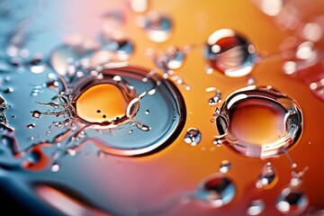 Poster - vaccine emulsion droplets microscopic view of oil in water emuls
