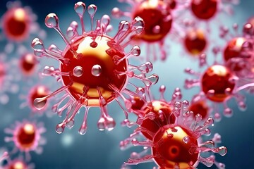 Poster - vaccine coated nanoparticles ultra close up of nanoparticles car