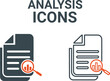 © Designstor09 - Analysis icon vector illustration for assessment system of business and organization standard with analysis, performance, plan, improvement, results, and feedback icon