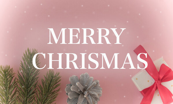 Merry Chrismas and Happy New Year banner with gift