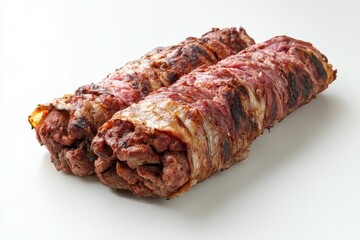 kebab set against a white backdrop