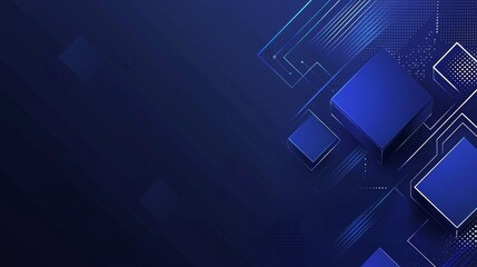 Poster - the design of this abstract technology network is characterized by glowing nodes and lines that are 